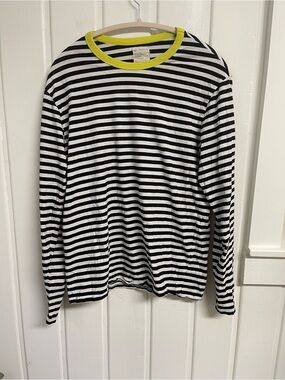For Days Organic Cotton Striped Long Sleeve Top